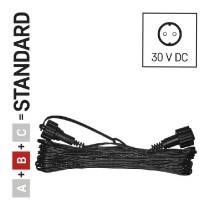 Prodlužovací kabel pro spojovací řetězy Standard černý, 10 m, venkovní i vnitřní EMOS D1ZB01