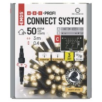 Profi LED spojovací řetěz problikávající – rampouchy, 3 m, venkovní, teplá bílá, časovač EMOS D2CW03
