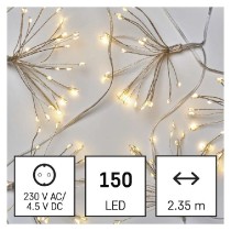 LED světelný řetěz – svítící trsy, nano, 2,35 m, vnitřní, teplá bílá, časovač EMOS D3AW08