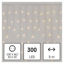 LED vánoční rampouchy, 5 m, venkovní i vnitřní, teplá bílá, ovladač, programy, časovač EMOS D4CW02