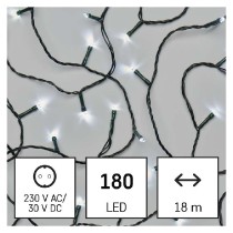 LED vánoční řetěz, 18 m, venkovní i vnitřní, studená bílá, programy EMOS D4AC09