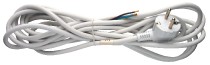 kabel flex 3x0,75/5m H05VV-F bílá úhlová vidlice S14375