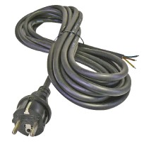 kabel flex 3x2,5/3m H05RR-F černá vidlice přímá S03430 *SY11