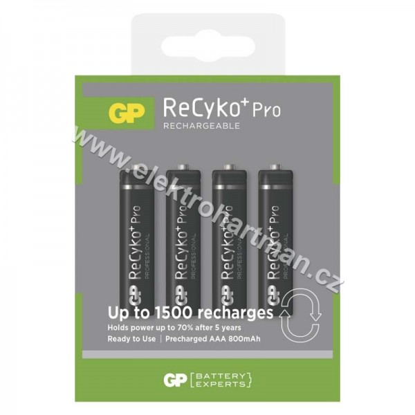 baterie nabíjecí tužková AAA GP ReCyko+ PRO HR03 800mAh *B08184  /***/