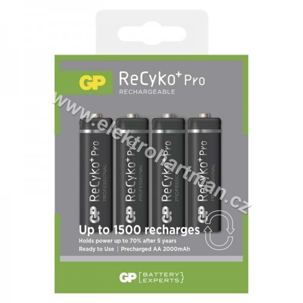 baterie nabíjecí tužková AA GP ReCyko+ PRO HR6 2000mAh *B08274   /***/