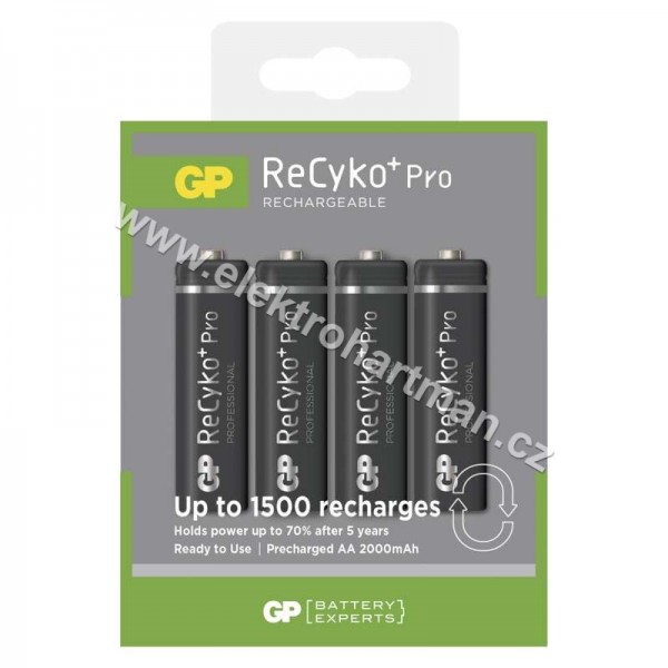 baterie nabíjecí tužková AA GP ReCyko+ PRO HR6 2000mAh *B08274 /***/