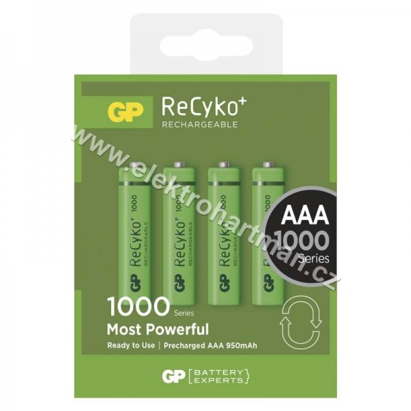 baterie nabíjecí tužková AAA GP ReCyko+ HR03 1000mAh *B14114  /***/