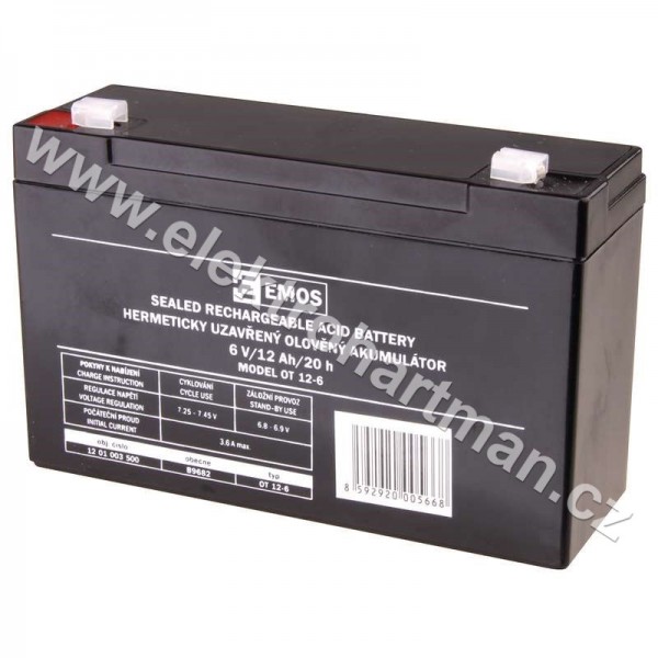 akumulátor 6V/12Ah GT6-12 *B9682