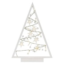 LED dekorace svítící stromeček s ozdobami, 40 cm