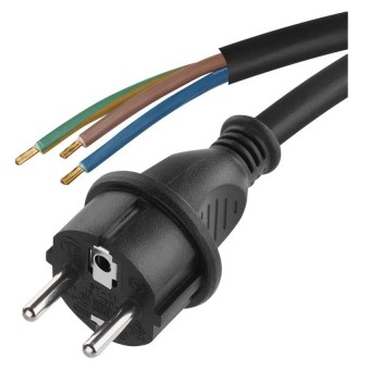 kabel flex 3x1,5/10m H07RN-F černá vidlice přímá S03210N *SY11