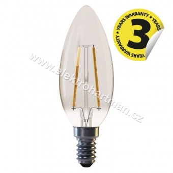 žárovka LED EMOS Vintage Candle 2W E14 teplá bílá 170lm 360° *Z74300