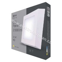 svítidlo LED EMOS přisazené, čtverec 24W 2000lm 3000K teplá bílá *ZM6151