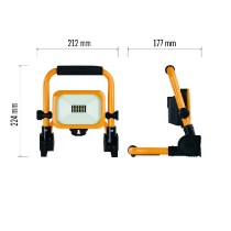 reflektor LED EMOS ACCO nabíjecí přenosný AKU 10W 1000lm 6500K IP54 doba 3-10 hod ZS2812