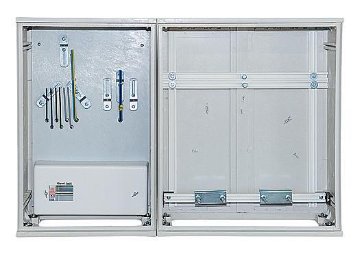 rozvaděč elektroměrový + plyn  ER212/NVP7P + PL2 ESTA vestavný, určeno pro ČEZ 3 bod.uzavírání /03163/