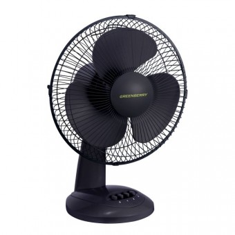 ventilátor stolní Kanlux Ø30cm výška 46,5cm VENETO-30B černý