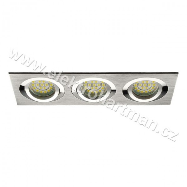 svítidlo Kanlux SEIDY CT-DTL350-AL 12V MR16 /18283/ hranaté