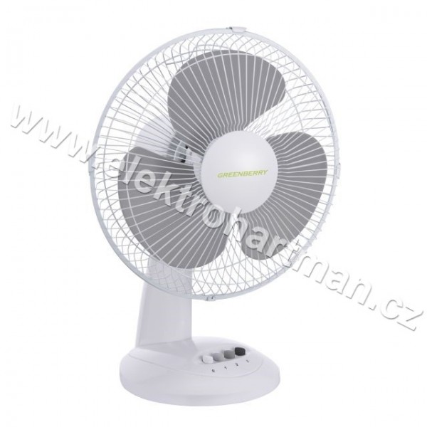 ventilátor stolní Kanlux Ø30cm výška 46,5cm VENETO-30GR šedý