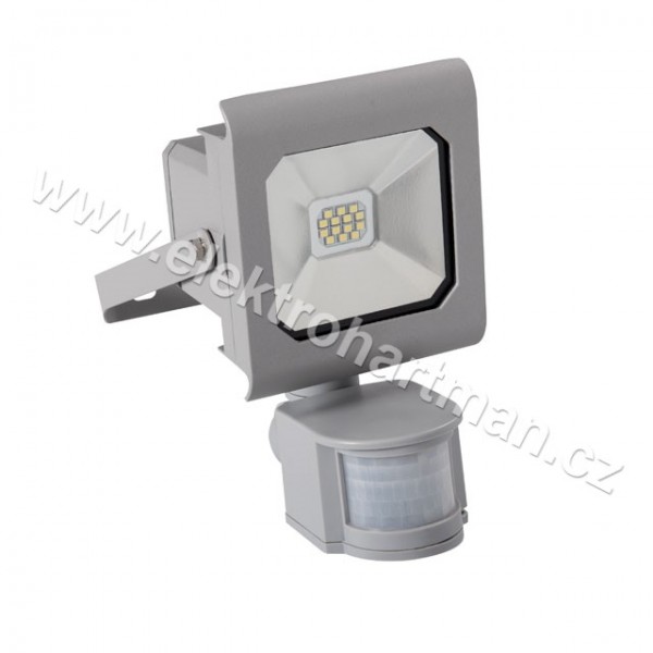 reflektor LED Kanlux ANTRA LED10W-NW-SE GR šedý s čidlem, 750lm, 4000K, IP44 /25580/