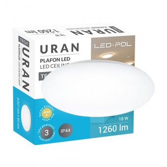 svítidlo ORO-URAN-18W-DW 18W 4000K 1260lm IP44