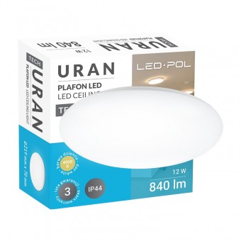 svítidlo ORO-URAN-12W-DW 12W 4000K 840lm IP44