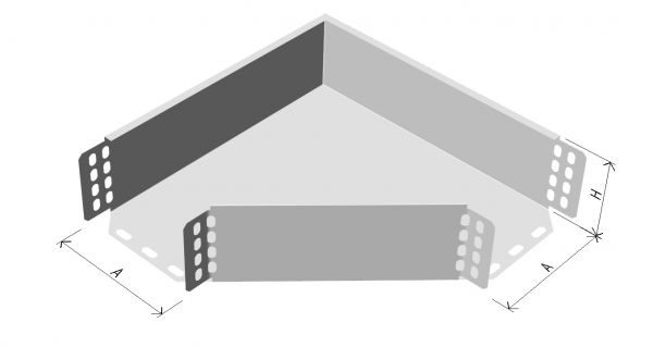 Koleno žlabu LINEAR KL2 90° R300 200/100 &quot;SZ&quot;