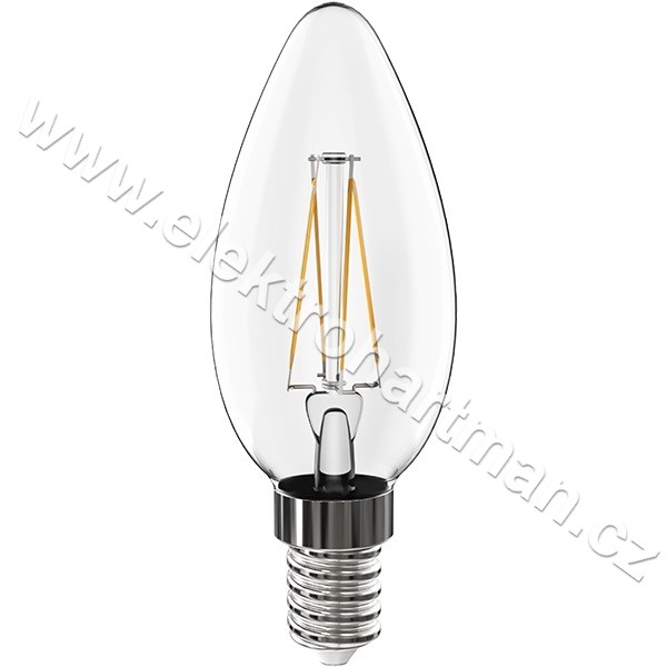 žárovka LED svíce E14, 4W, 2700K, CRI 80, 470 lm, 360° /ML-323.013.94.0/