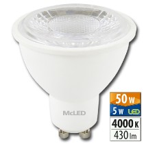 žárovka LED GU10, 5W, 4000K, PAR16, CRI 80, 430 lm, 60° /ML-312.139.99.0/