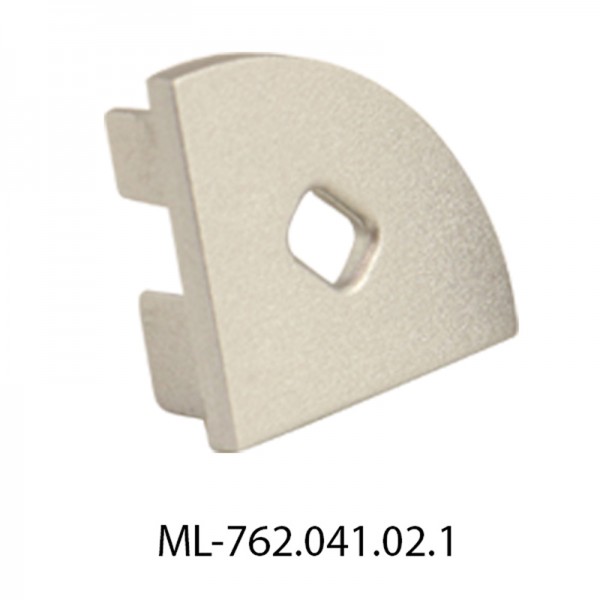 koncovka pro RS s otvorem ML-762.041.02.1 stříbrná barva