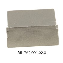 koncovka pro PG bez otvoru ML-762.001.02.0 stříbrná barva