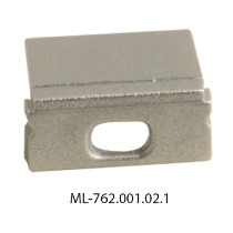 koncovka pro PG s otvorem ML-762.001.02.1 stříbrná barva