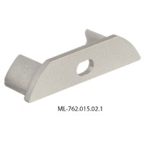 koncovka pro PX s otvorem ML-762.015.02.1 stříbrná barva