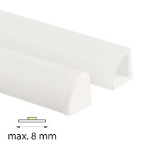 profil AL speciální vlhkotěsný SC ML-761.024.43.2 mléčný difuzor, délka 2m, 10x7mm