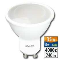 žárovka LED GU10, 3W, 4000K, PAR16, CRI 80, 230 lm, 100° /ML-312.147.87.0/