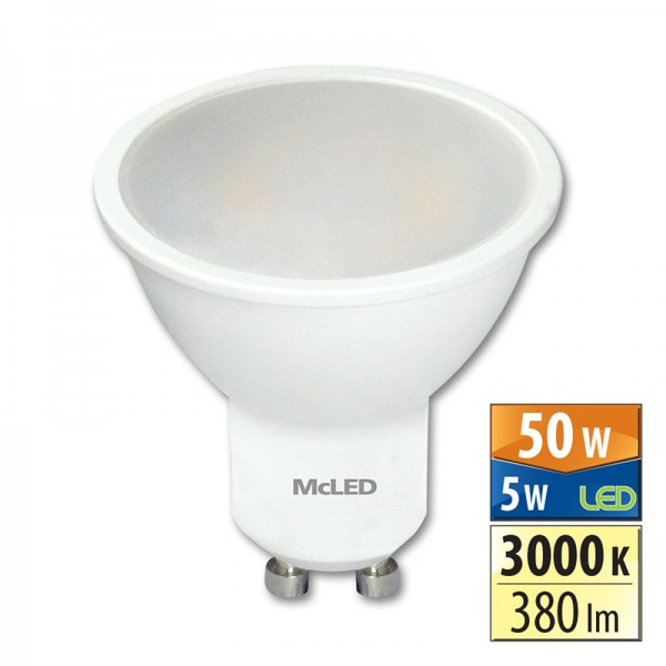 žárovka LED GU10, 5W, 3000K, PAR16, CRI 80, 380 lm, 100° /ML-312.155.87.0/***