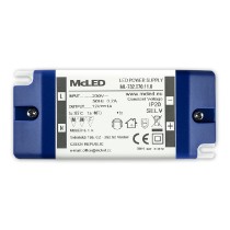 zdroj napájecí pro LED pásky 12V DC 12W (1A) IP20 ML-732.070.11.0 plast. se svorkovnicí
