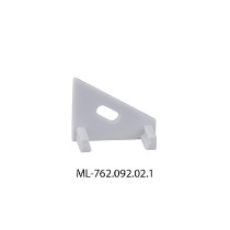 koncovka pro RN s otvorem ML-762.092.02.1 stříbrná barva