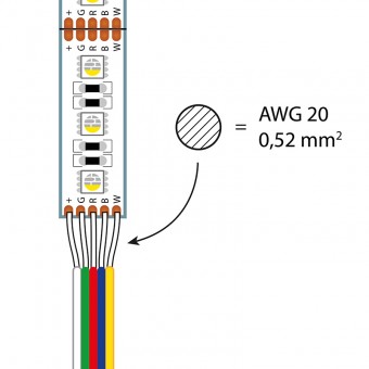 kabel pětižilový 5x0,5mm2 ML-733.005.21.0
