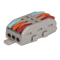 svorka kabelová páčková, 3-3, červená, oranžová, modrá ML-112.218.72.0