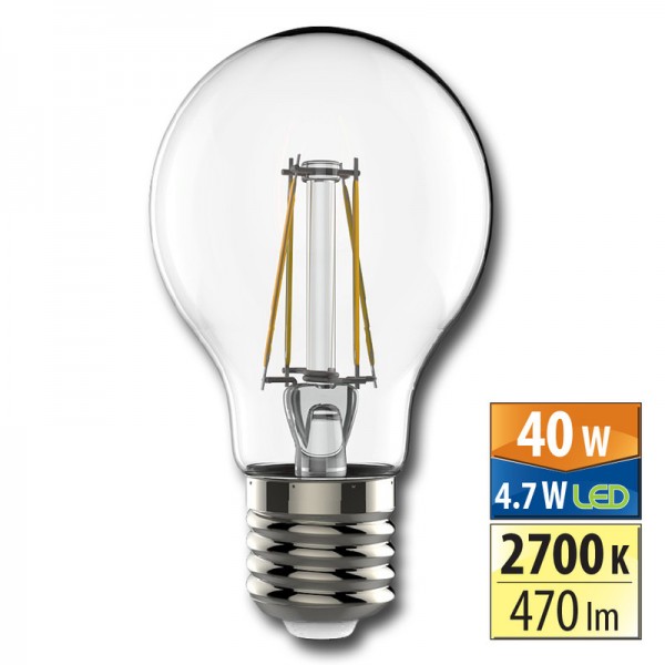 žárovka LED E27, 4,7W, 2700K, CRI 80, 470 lm, 320° náhrada 40W ML-321.063.87.0