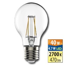 žárovka LED E27, 4,7W, 2700K, CRI 80, 470 lm, 320° náhrada 40W ML-321.063.87.0