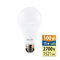 žárovka LED E27, 15W, 2700K, CRI 80, 1521lm, 200° /ML-321.100.87.0/ náhrada 100W