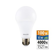 žárovka LED E27, 15W, 4000K, CRI 80, 1521lm, 200° /ML-321.101.87.0/ náhrada 100W