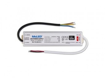 zdroj napájecí pro LED pásky 24V DC 60W (2,5A) IP67 hliník ML-732.085.45.1***
