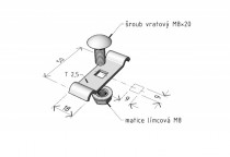 držák žlabu DZM 11 GZ Merkur ARK-214110