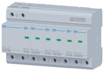 svodič přepětí typ B+C, 25 kA, SJBC-25E-3N-MZS /OEZ:38362/