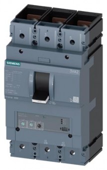 jistič 3VA2340-5HL32-0AA0, In 400 A, Icu 55 kA / 415 V, nadproudová spoušť ETU320 (LI), Ir 160 ÷ 400 A, Ii (1,5 ÷ 10)x In, 3pól, přední přívod