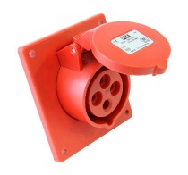 zásuvka vestavná šikmá PCE 414-6 16A 4pól IP44