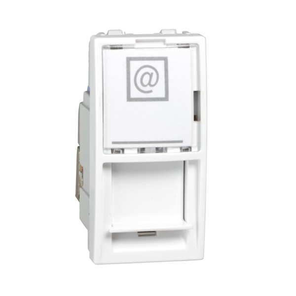 zásuvka datová STP Cat.6 1xRJ45 S-One 1 modul Unica Polar MGU3.416.18