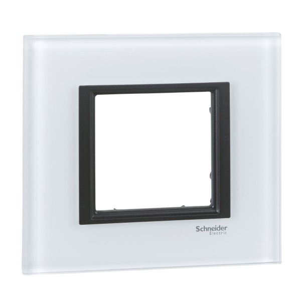 rámeček jednonásobný Unica Class White glass MGU68.002.7C2