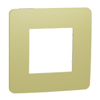 rámeček krycí jednonásobný, Light Green/Bílý Unica Studio Color NU280211